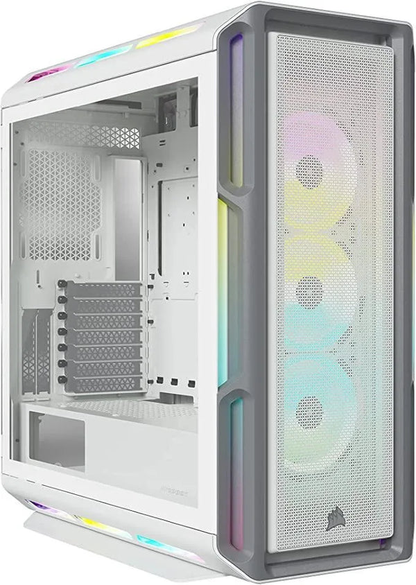 Corsair iCUE 5000T RGB Tempered Glass Mid-Tower Smart Case White - Anigma